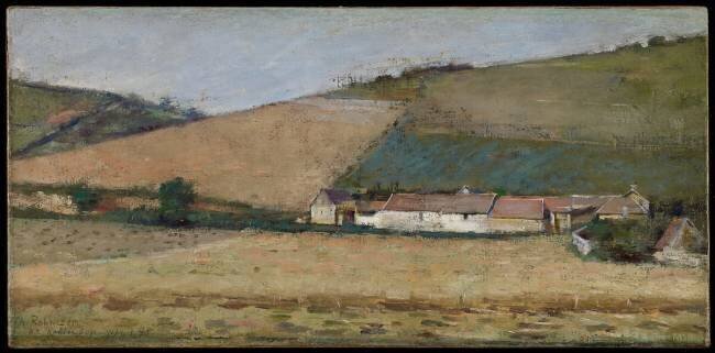 Une ferme parmi les collines Theodore Robinson