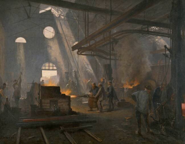 Une forge Fernand Cormon