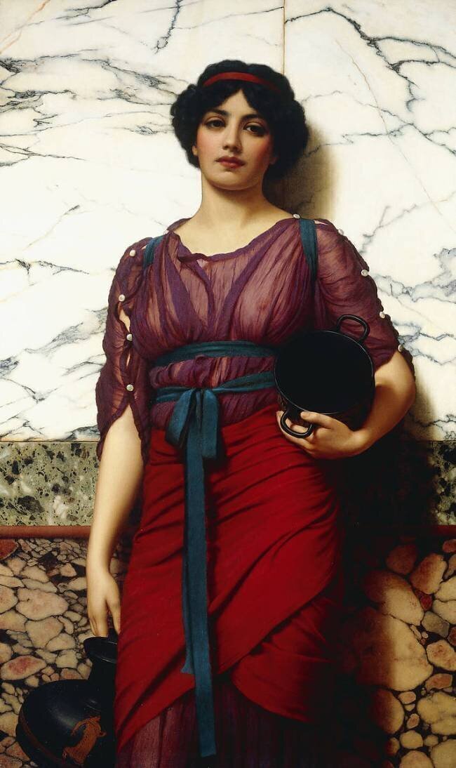 Une idylle grecque John William Godward
