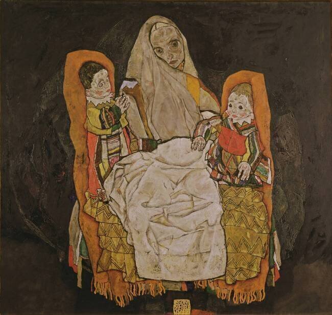 Mother with Two Children Egon Schiele