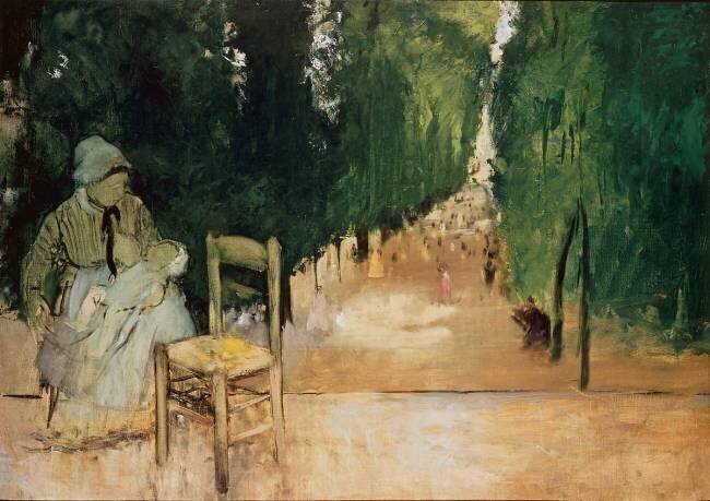 Une nourrice au jardin du Luxembourg Edgar Degas
