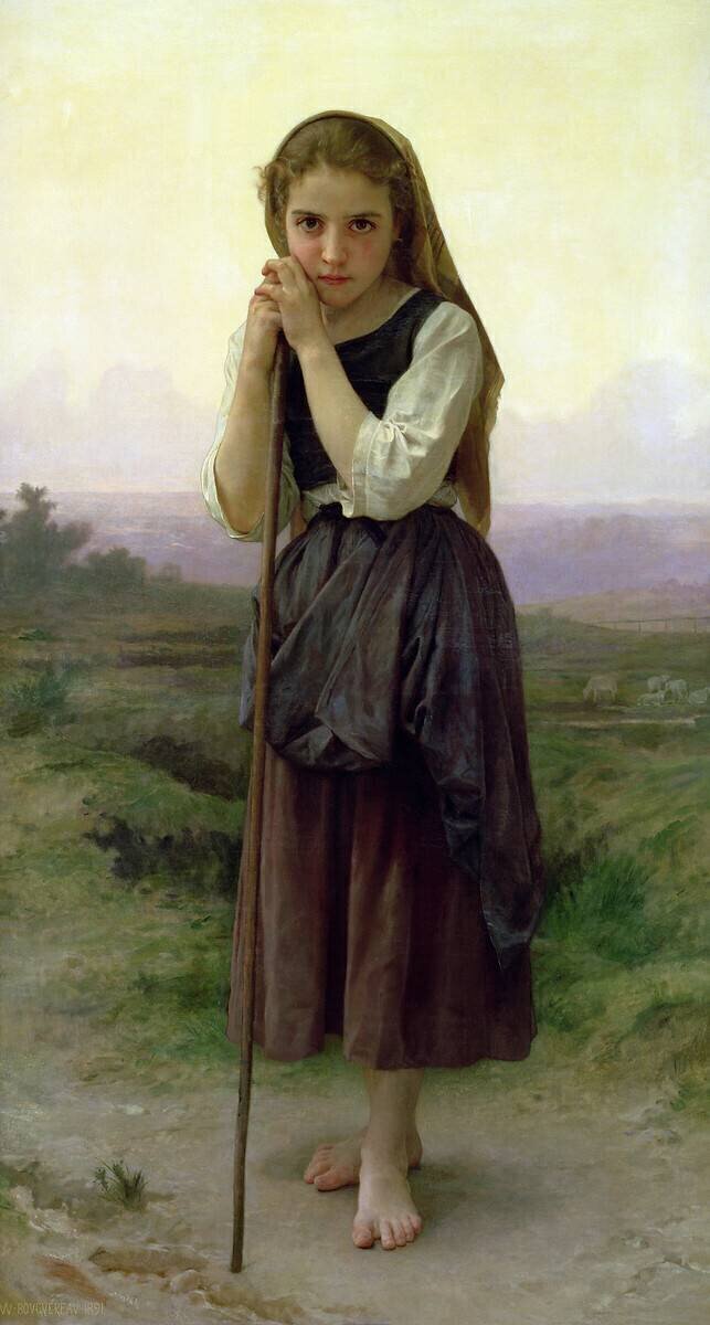 Une petite bergère William Bouguereau