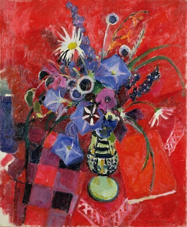 Vase de capucines Mildred Bendall