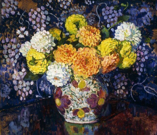 Vase de fleurs Theo van Rysselberghe