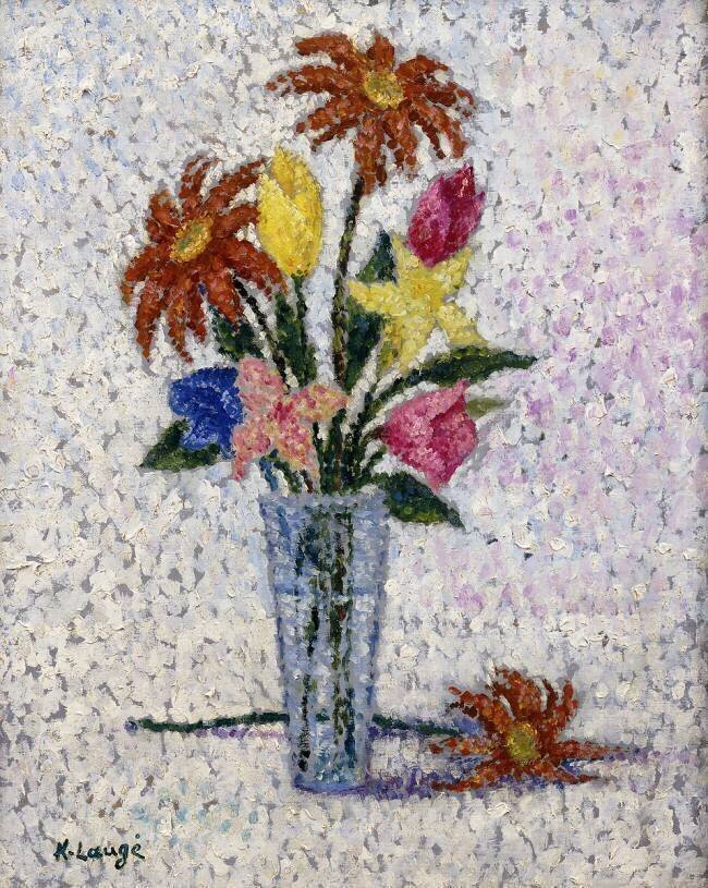Vase de Fleurs Achille Lauge