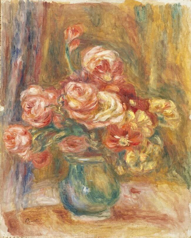 Vase de roses Auguste Renoir