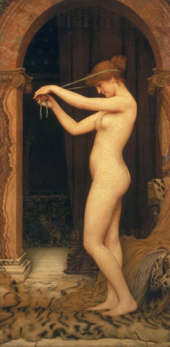 Vénus liant ses cheveux John William Godward