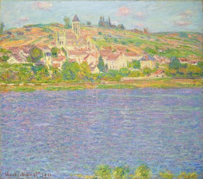 Vétheuil au soleil Claude Monet