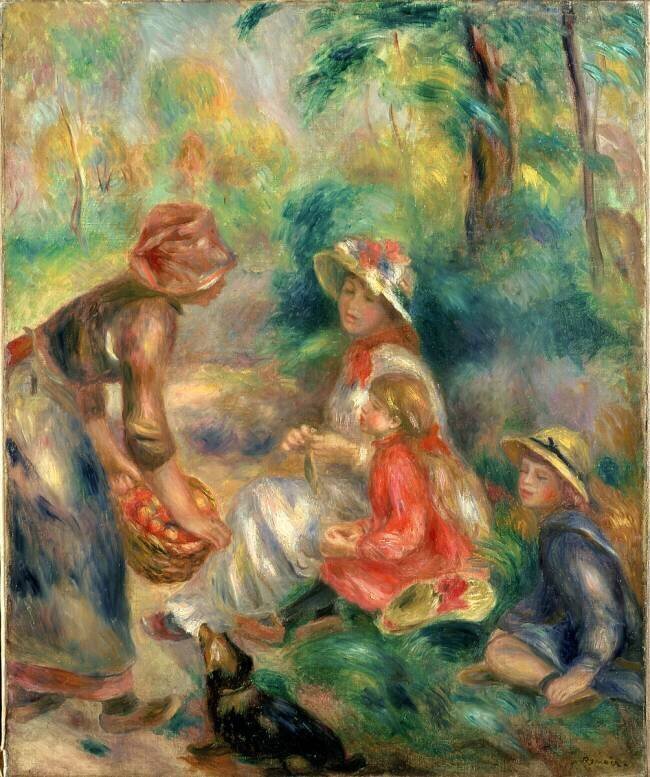 Vendeur de pommes Auguste Renoir