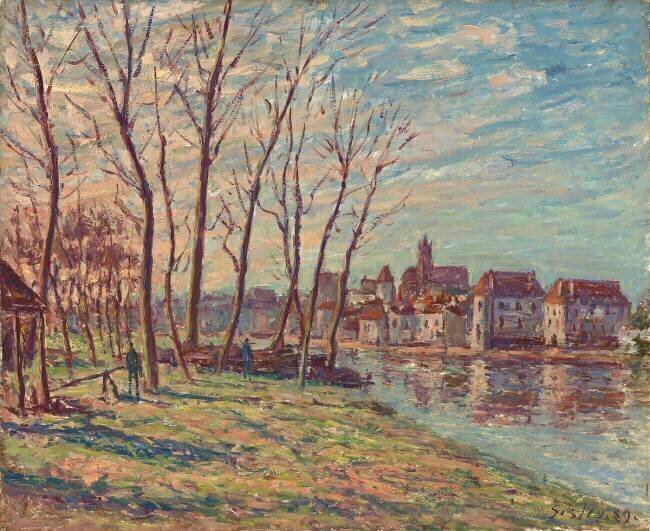 View of Moret Alfred Sisley