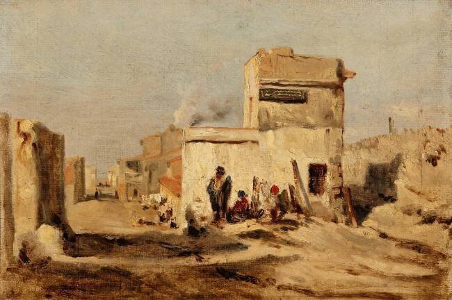 Village oriental Félix Ziem