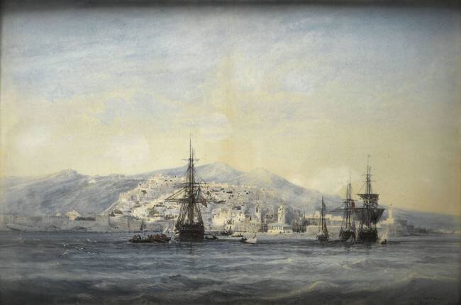 Vue d'Alger Jules Achille Noël