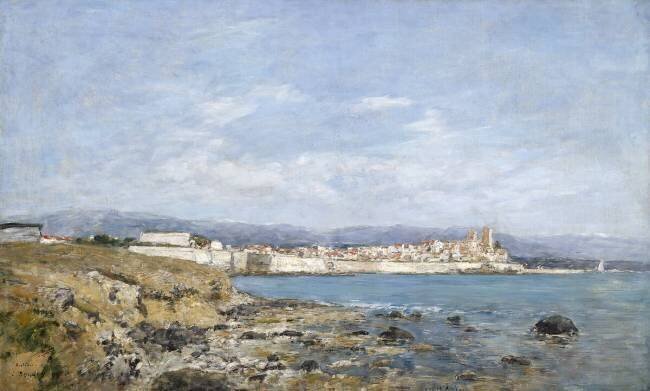 Vue d'Antibes Eugène Boudin