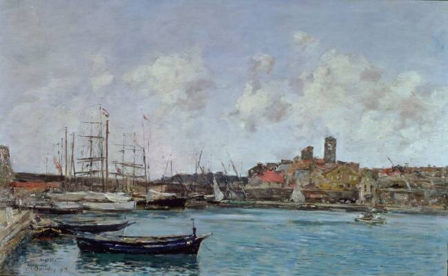 Vue d'Antibes Eugène Boudin