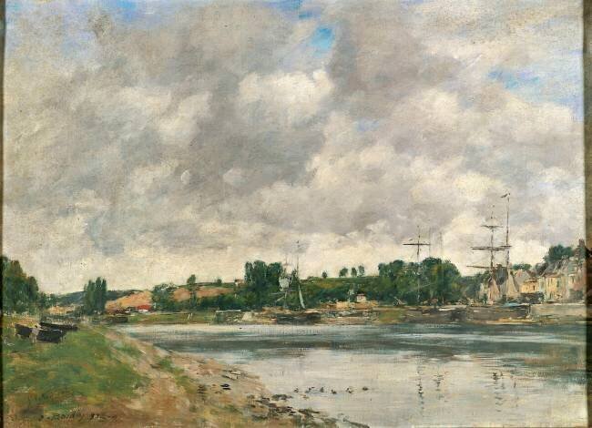 Vue de l'estuaire de la Somme, à Saint-Valery-sur-Somme Eugène Boudin
