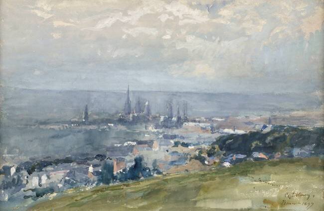 Vue de Rouen Albert Lebourg