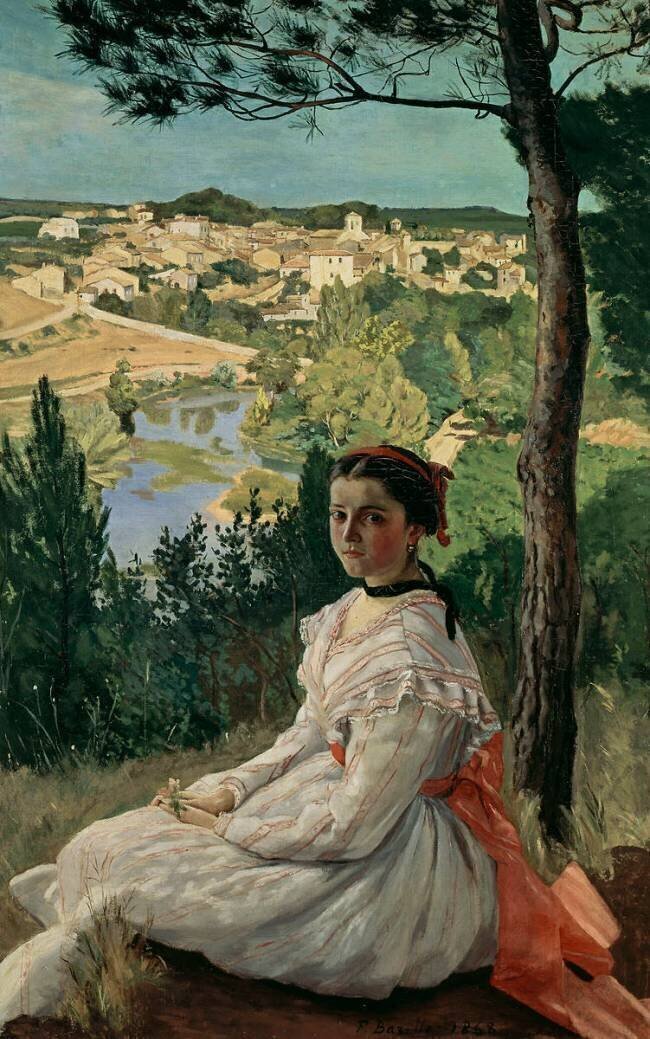 Vue de village Frédéric Bazille