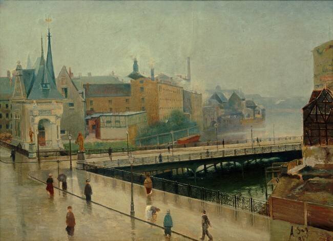 Vue d'Ostende Arthur Segal