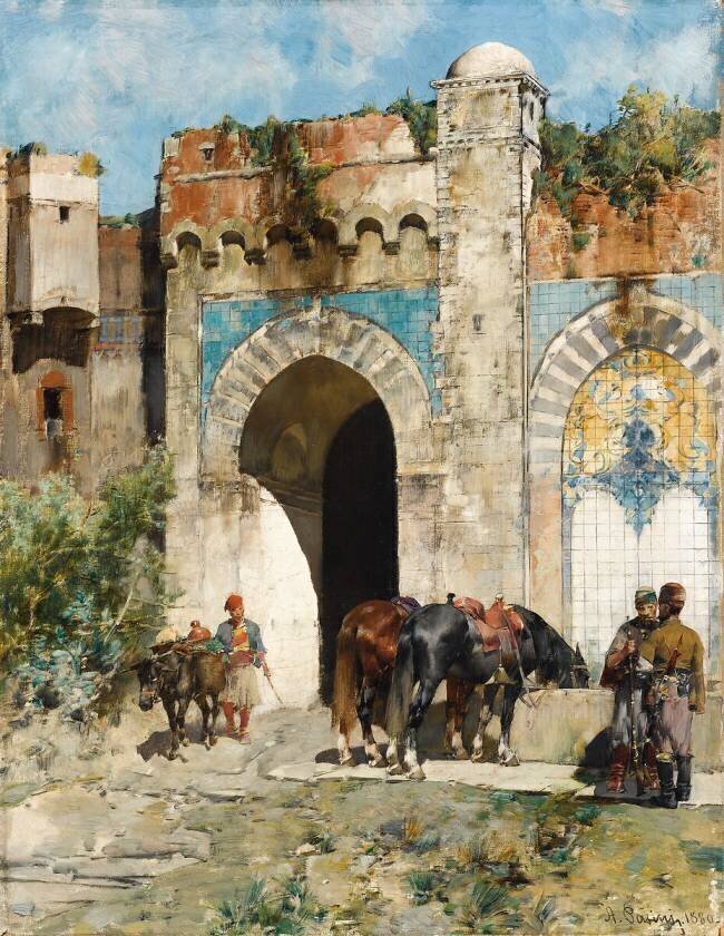 Watering the Horses Alberto Pasini