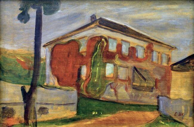 Wild red vine Edvard Munch