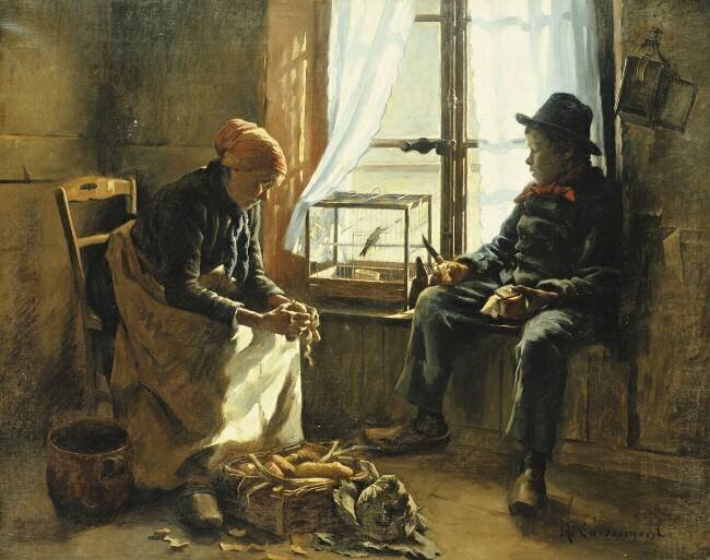 Soleil d'hiver Adolphe Henri Laissement