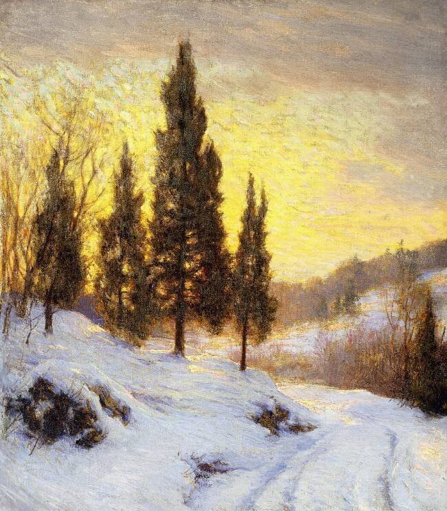 Crépuscule d'hiver Walter Launt Palmer