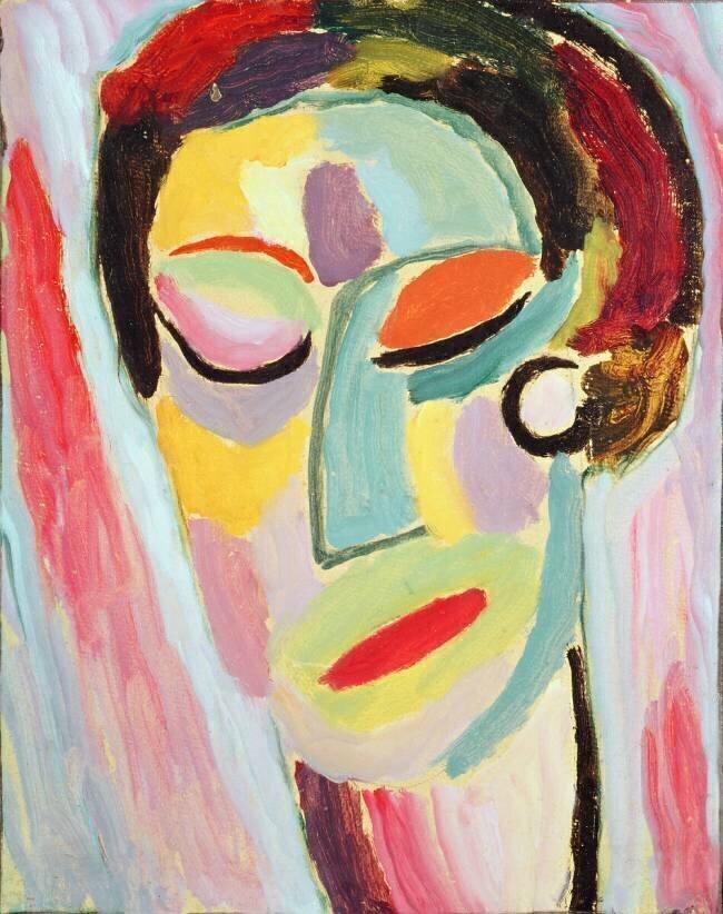 Yeux fermés Alexej von Jawlensky