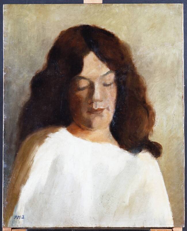 Young Woman with her Hair Down Paula Modersohn-Becker
