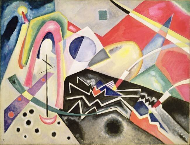 Zig-Zags blancs Wassily Kandinsky