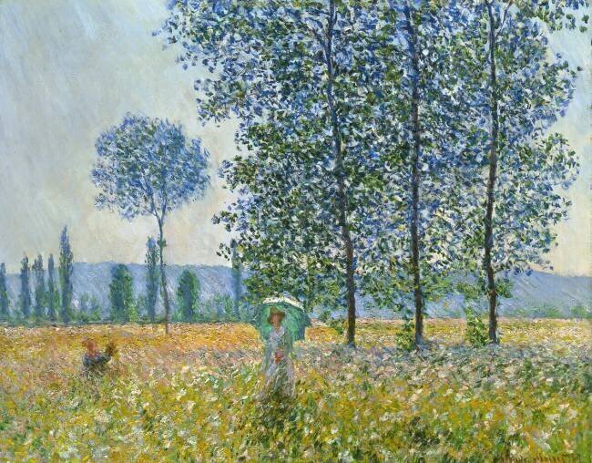 Champs au printemps Claude Monet