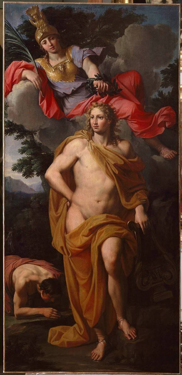 Apollon couronné par Minerve Noël-Nicolas Coypel