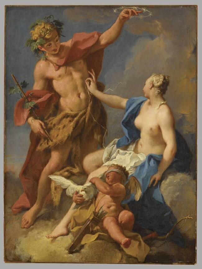 Bacchus, Ariane et l'Amour Giovanni Battista Pittoni