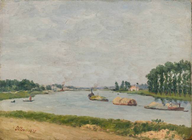 Bords de Seine Francesco Oller y Cestero