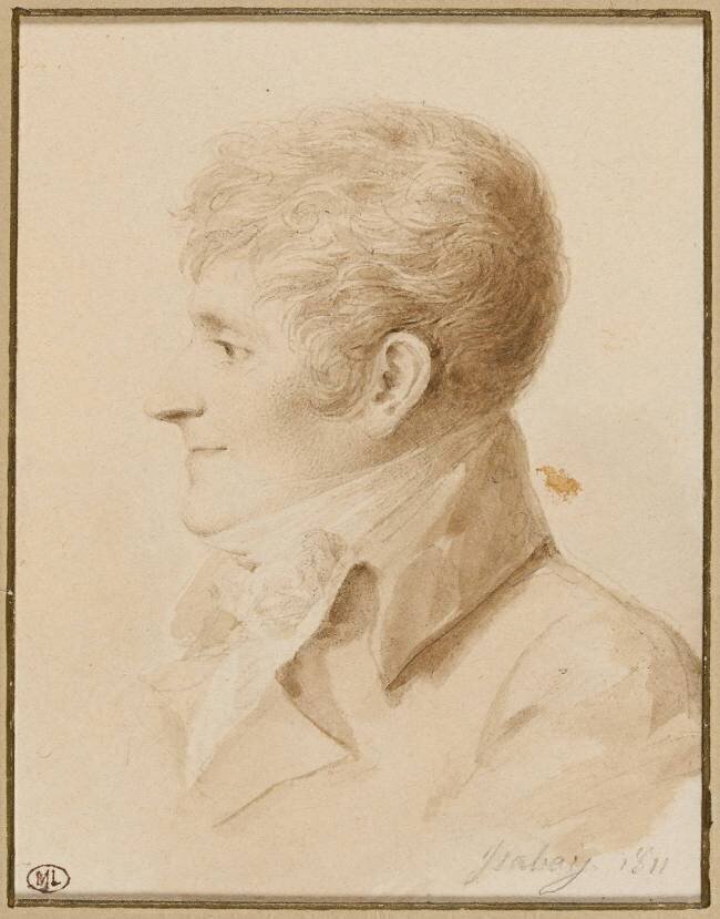 Buste d'Evariste Parny Jean-Baptiste Isabey