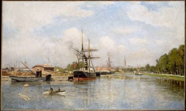 Chantiers navals à Caen Stanislas Victor Edouard Lépine