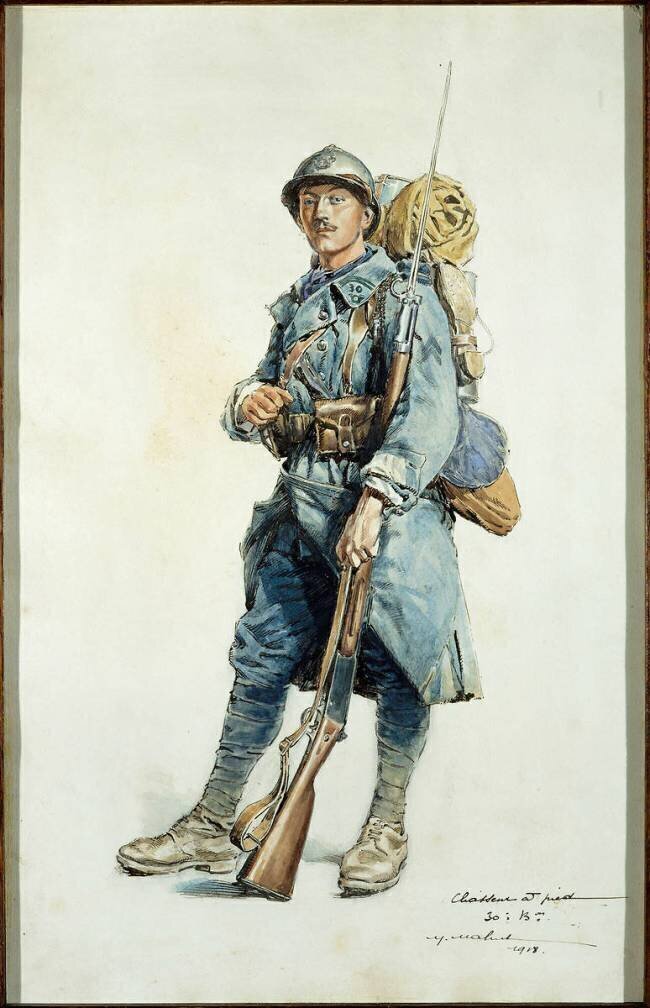 Chasseur à pied du 30e bataillon Maurice Mahut
