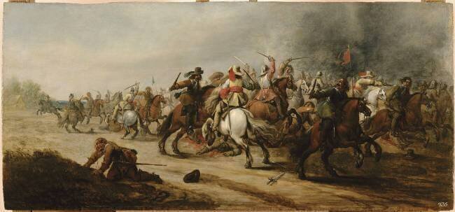 Combat de cavalerie Pieter Meulener
