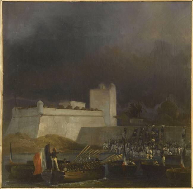 Combat de la Véra-Cruz (Mexique) Henri Blanchard