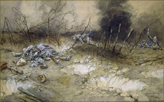 Craonne, 5 Avril 1917 François Flameng