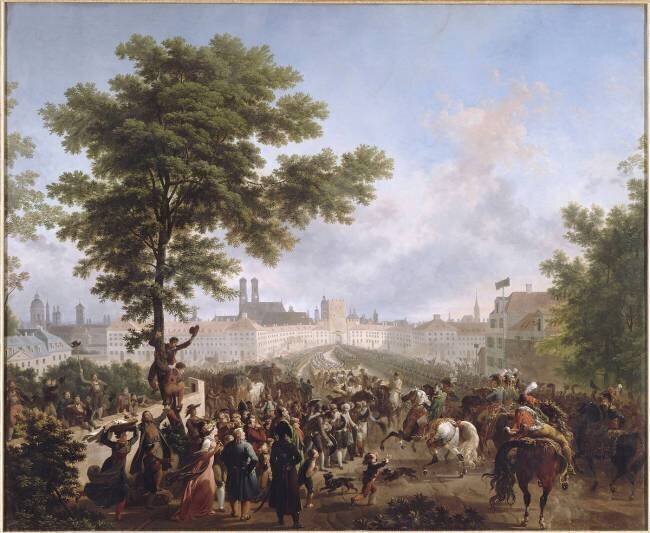 Entrée de l'armée française commandée par l'Empereur à Munich, le 24 octobre 1805 Nicolas Antoine Taunay