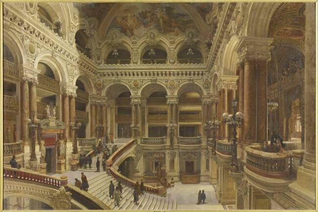 Escalier de l'Opéra à Paris Victor Navlet