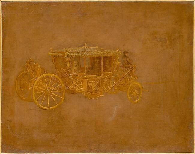 Etude pour le carrosse de la reine Marie-Thérèse Adam Frans van der Meulen