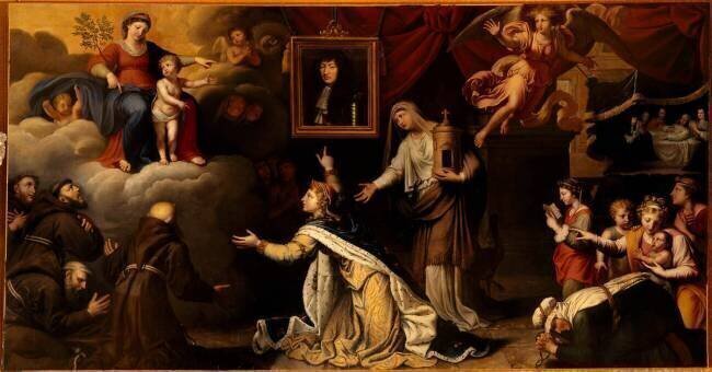 Ex-voto pour la guérison de Louis XIV, en juillet 1658 (intercession des Capucins) Michel Corneille l'Ancien