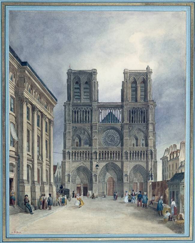 Façade de Notre-Dame de Paris Frechot