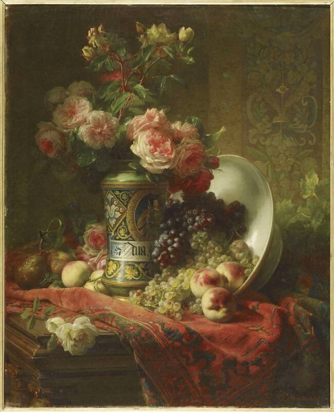 Fleurs et fruits Jean Etienne Joanny Maisiat