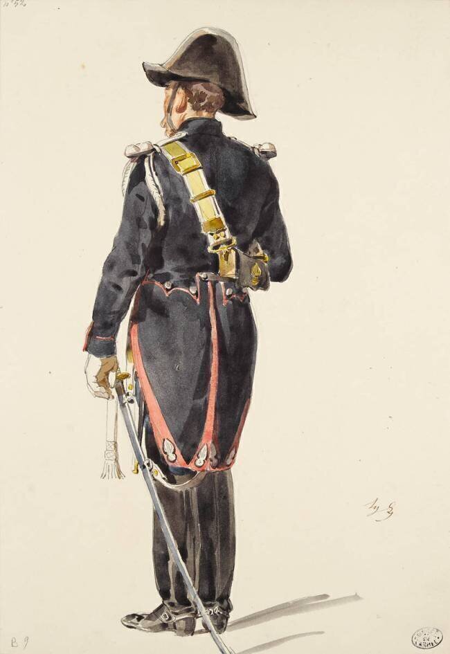 Gendarmerie, gendarme en grande tenue François-Hippolyte Lalaisse