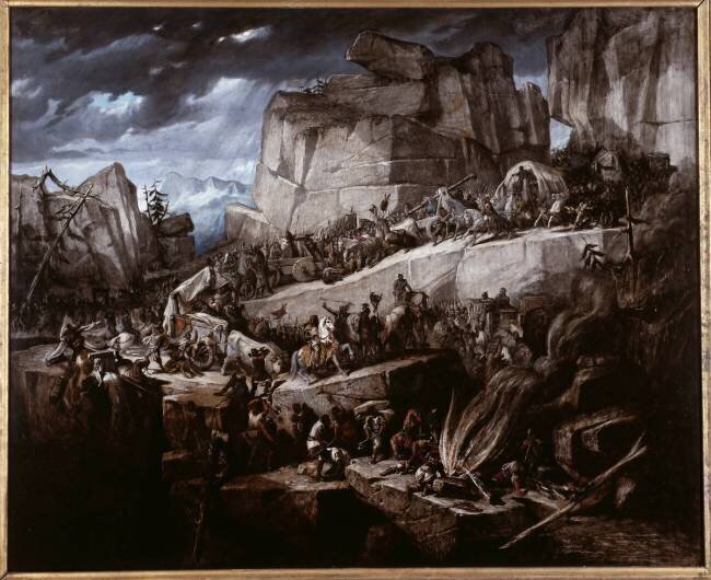 Hannibal passant les Alpes Bénédict Masson