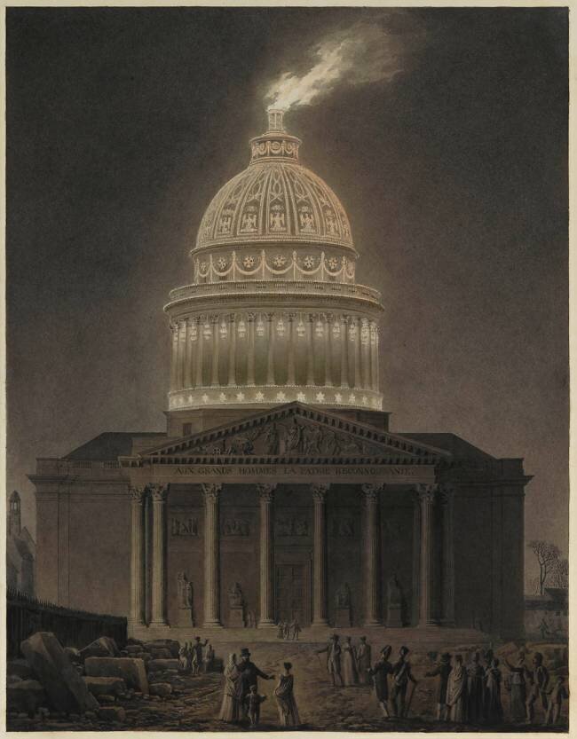 Illumination du Panthéon Louis-Pierre Baltard
