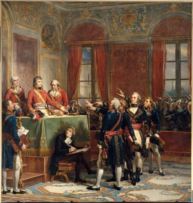 Installation du Conseil d'Etat au palais du Petit-Luxembourg, le 25 décembre 1799 Auguste Couder