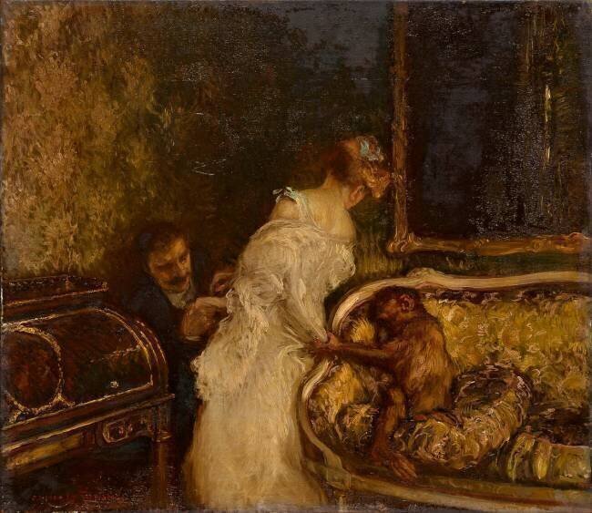 Jalousie ou le singe Gaston de la Touche